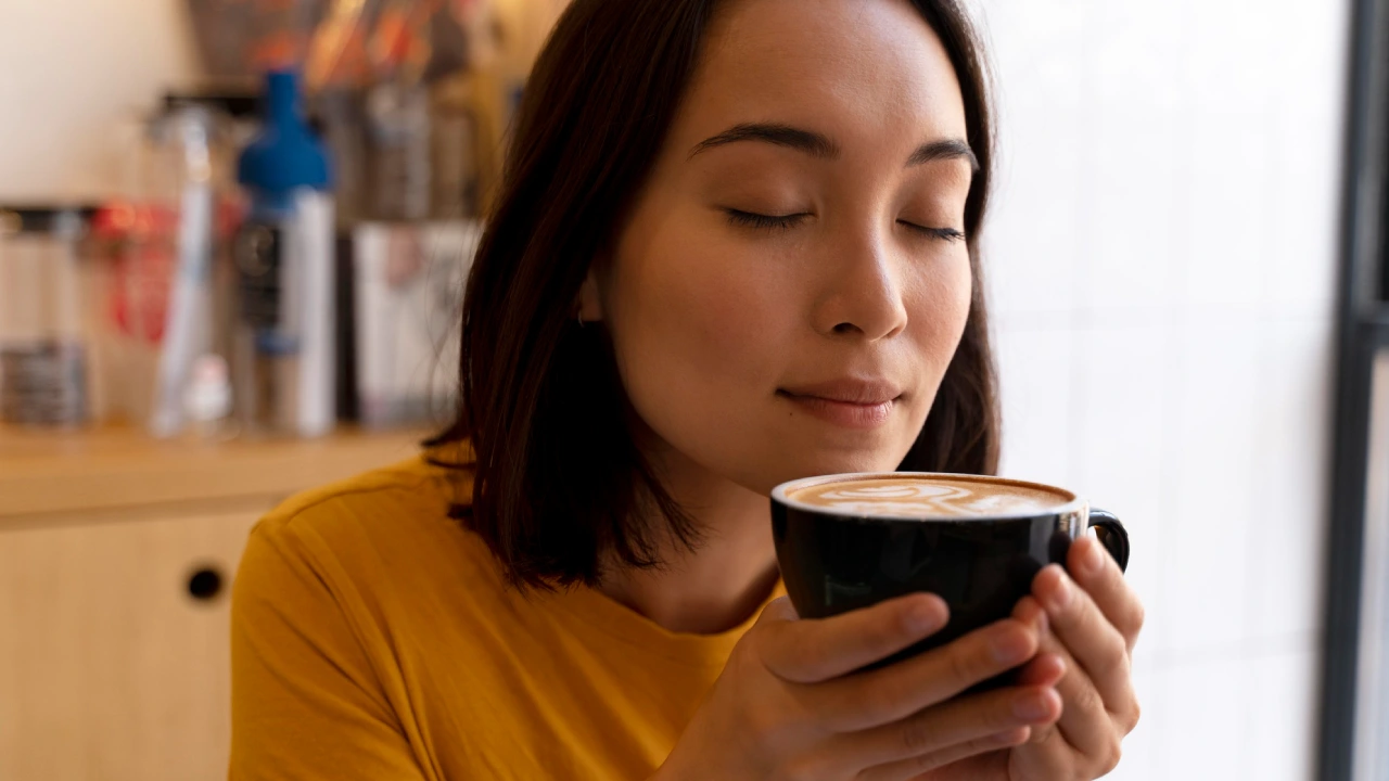 Explora el perfil de taza en el café Explora el perfil de taza en el café